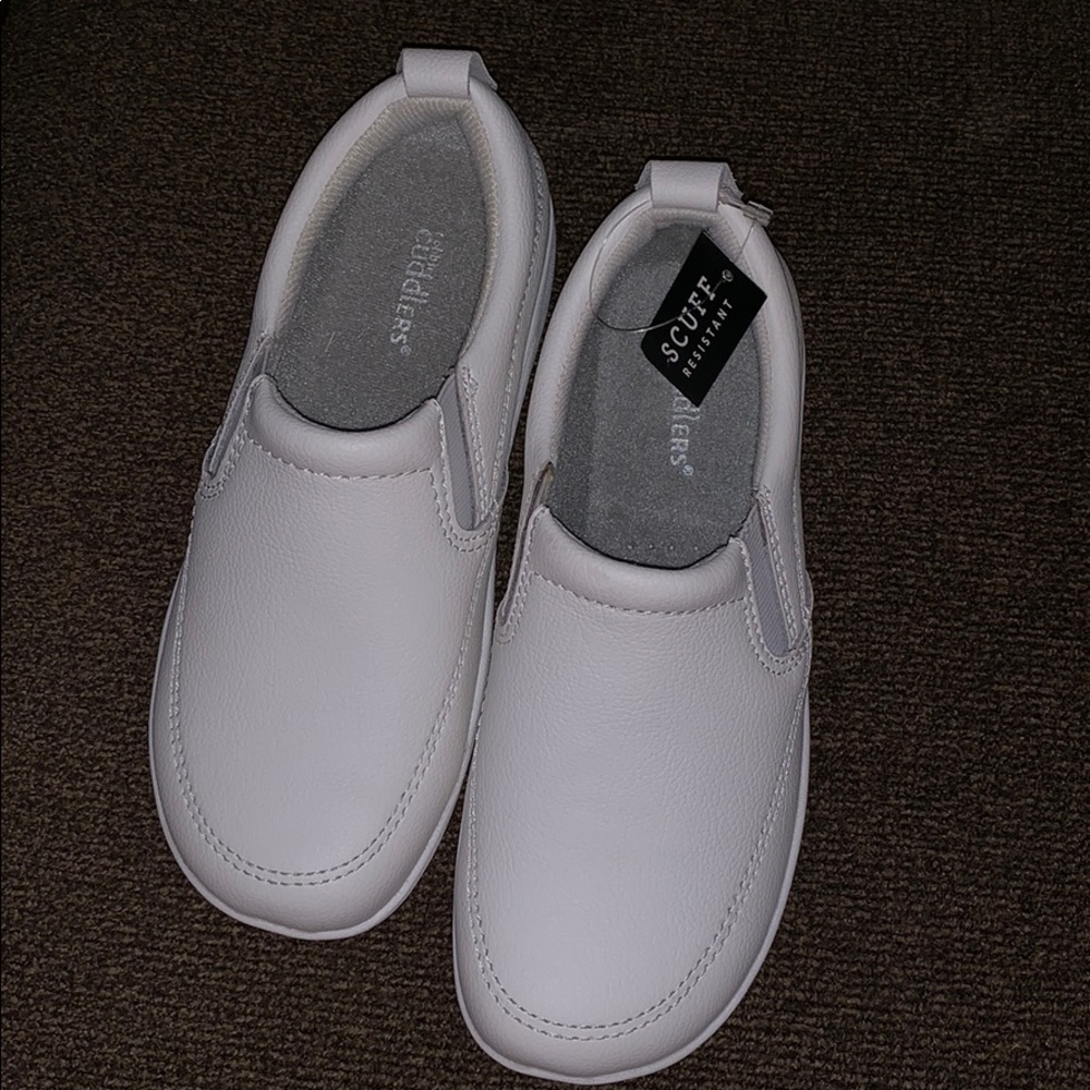 Cobbie Cuddlers women's slip on leather shoes.